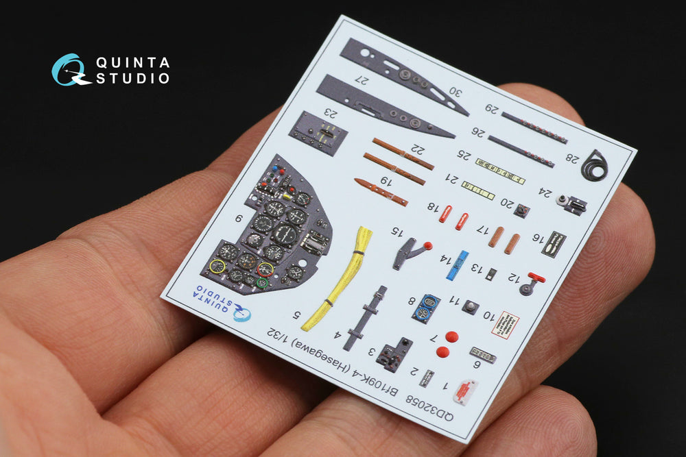 Quinta Studio QD32058 1:32 Bf-109K-4 3D Interior Decal