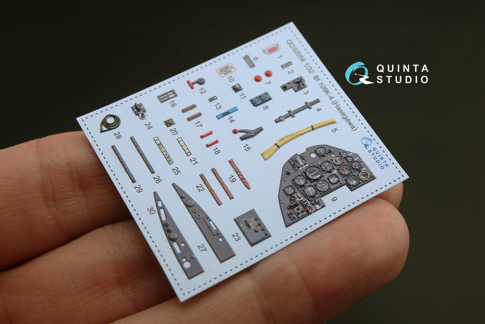 Quinta Studio QD32058 1:32 Bf-109K-4 3D Interior Decal