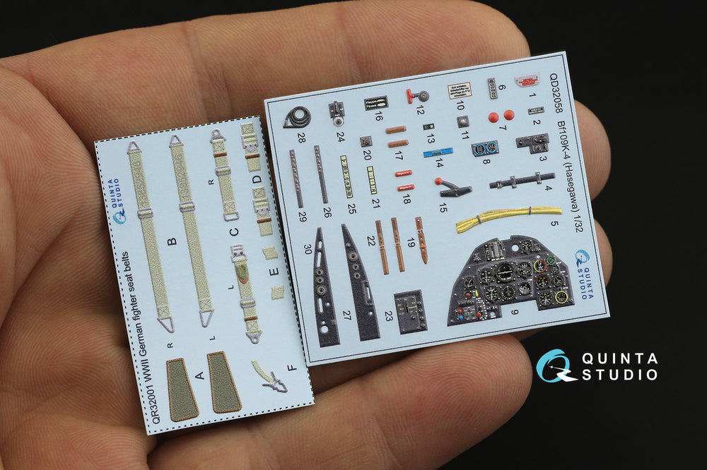 Quinta Studio QD32058 1:32 Bf-109K-4 3D Interior Decal