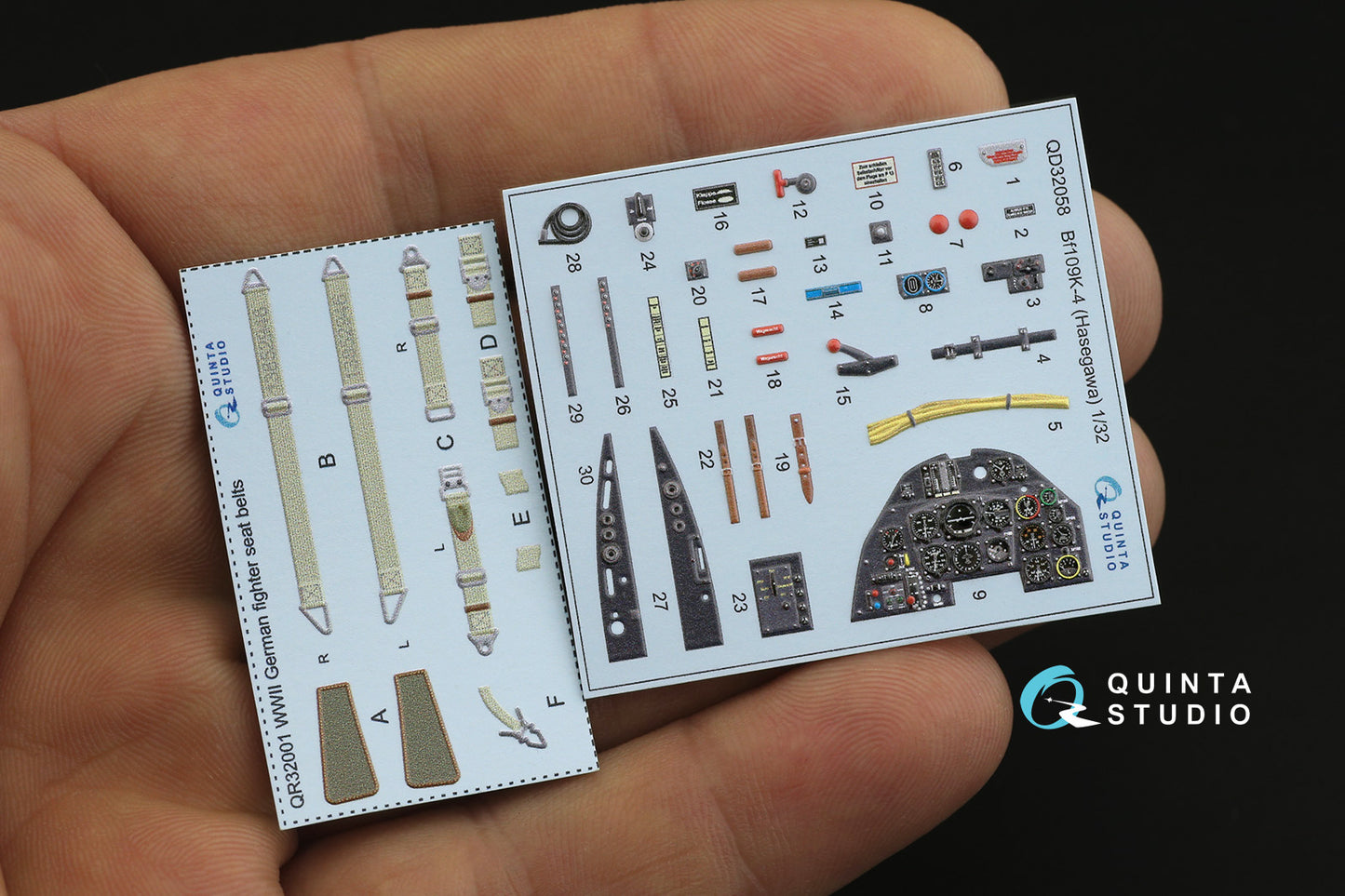 Quinta Studio QD32058 1:32 Bf-109K-4 3D Interior Decal