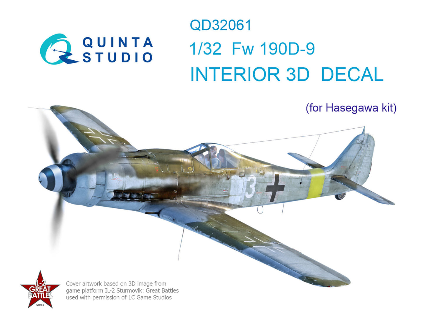 Quinta Studio QD32061 1:32 Fw-190D-9 3D Interior Decal
