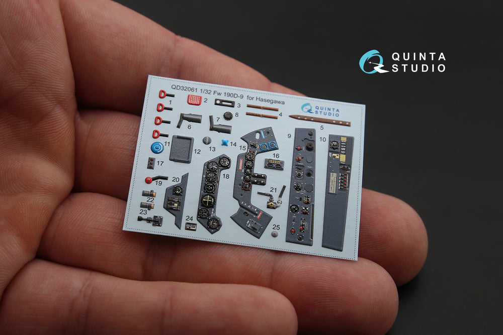 Quinta Studio QD32061 1:32 Fw-190D-9 3D Interior Decal