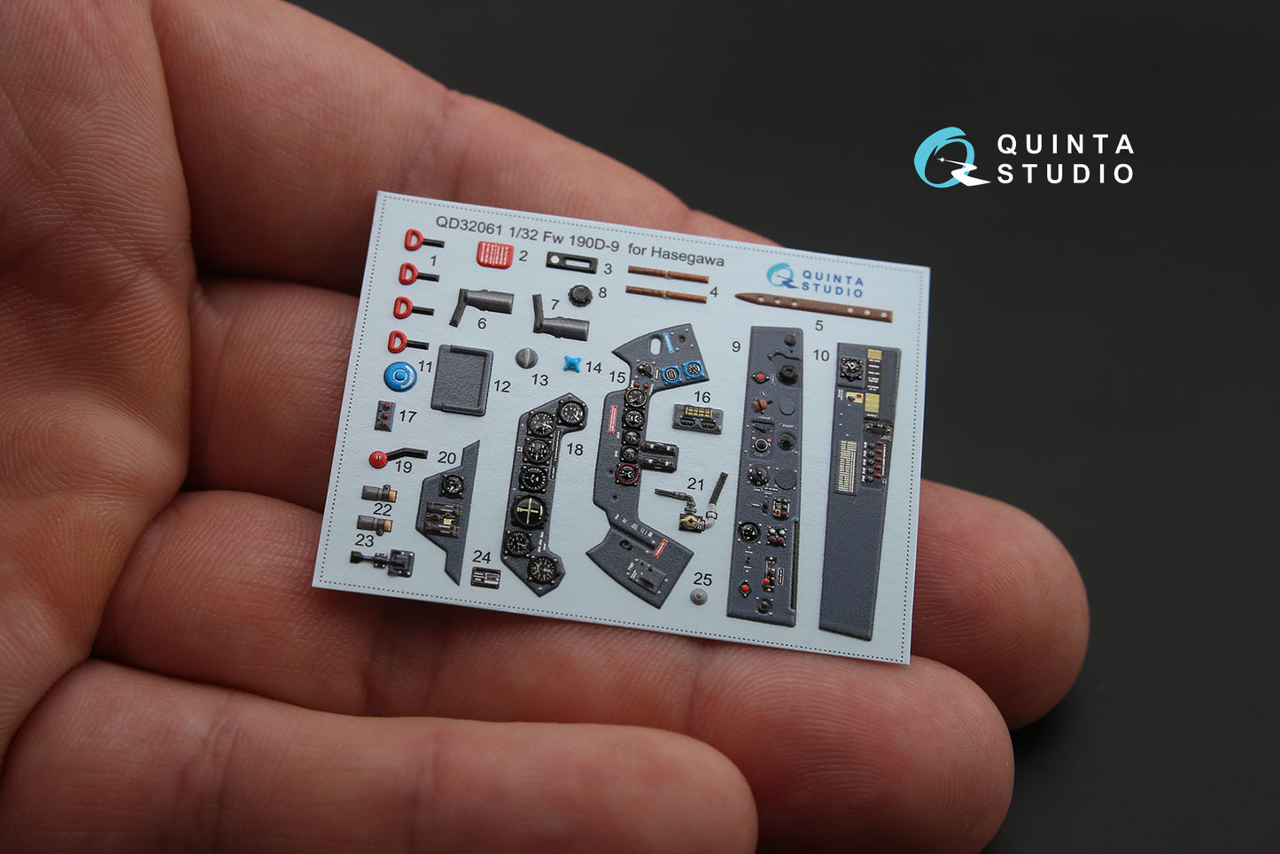 Quinta Studio QD32061 1:32 Fw-190D-9 3D Interior Decal