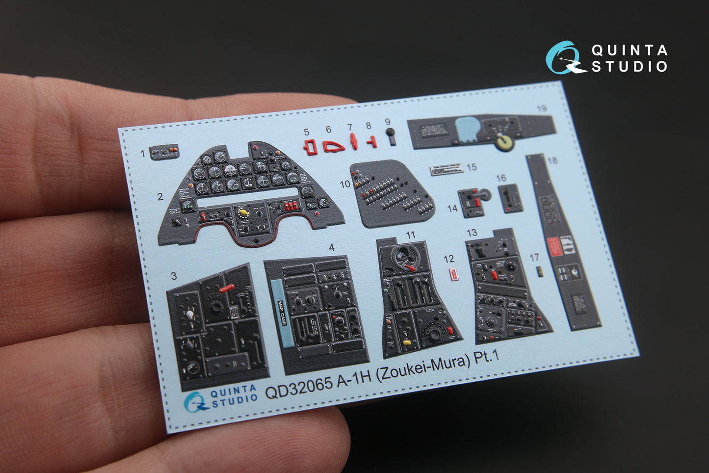 Quinta Studio QD32065 1:32 Douglas A-1H Skyraider 3D Interior Decal