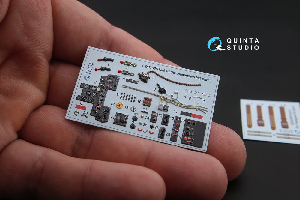 Quinta Studio QD32066 1:32 Ki-61-I Hien 3D Interior Decal