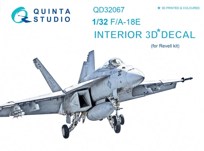 Quinta Studio QD32067 1:32 F/A-18E Hornet 3D Interior Decal