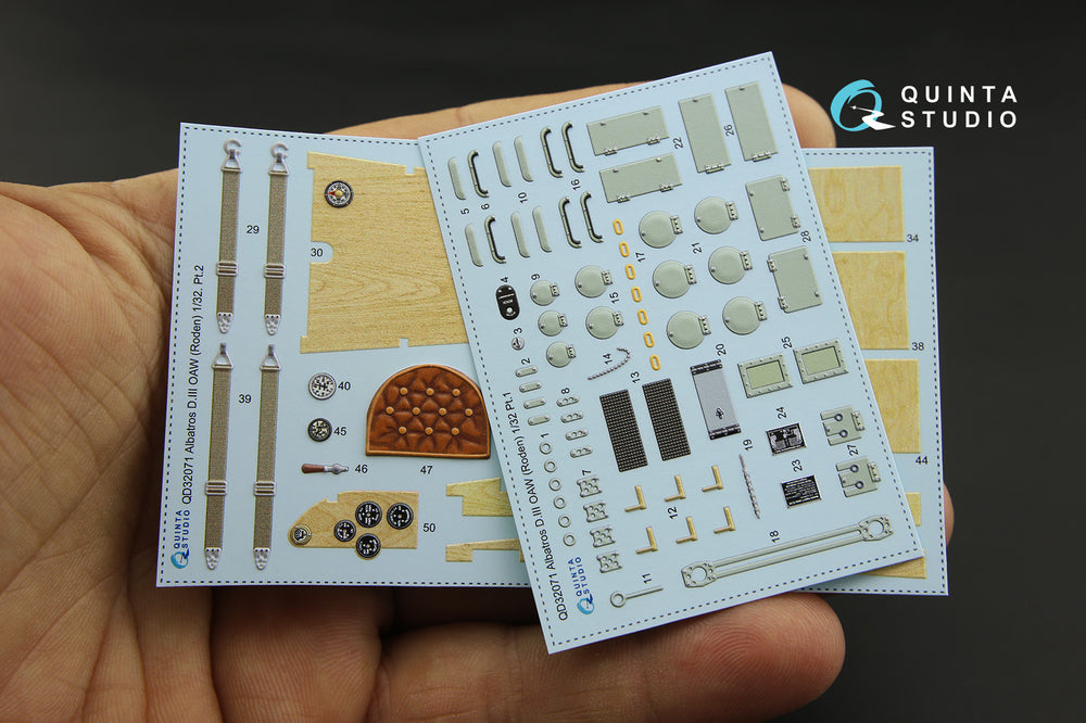 Quinta Studio QD32071 1:32 Albatros D.III OAW 3D Interior Decal