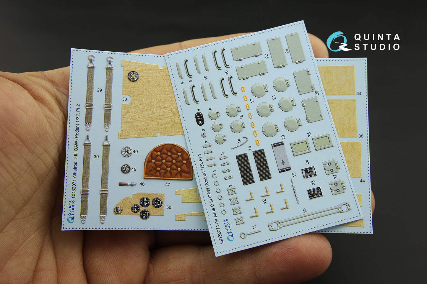 Quinta Studio QD32071 1:32 Albatros D.III OAW 3D Interior Decal