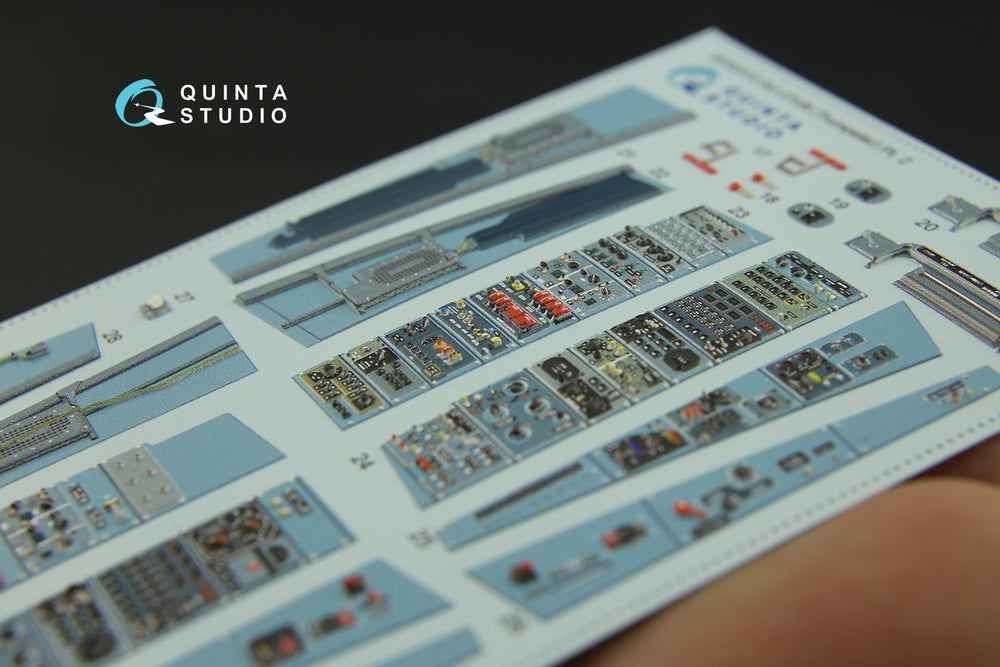 Quinta Studio QD32072 1:32 Sukhoi Su-27UB 3D-Printed Interior Decals