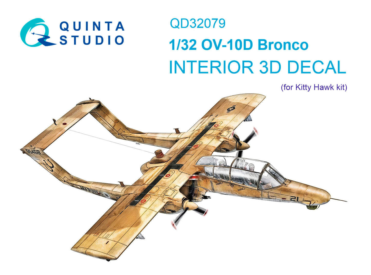 Quinta Studio QD32079 1:32 OV-10D Bronco 3D Interior Decal