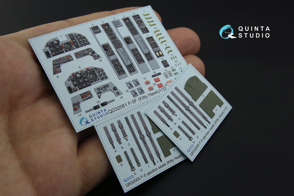 Quinta Studio QD32081 1:32 Northrop F-5F 3D-Printed Interior Decals