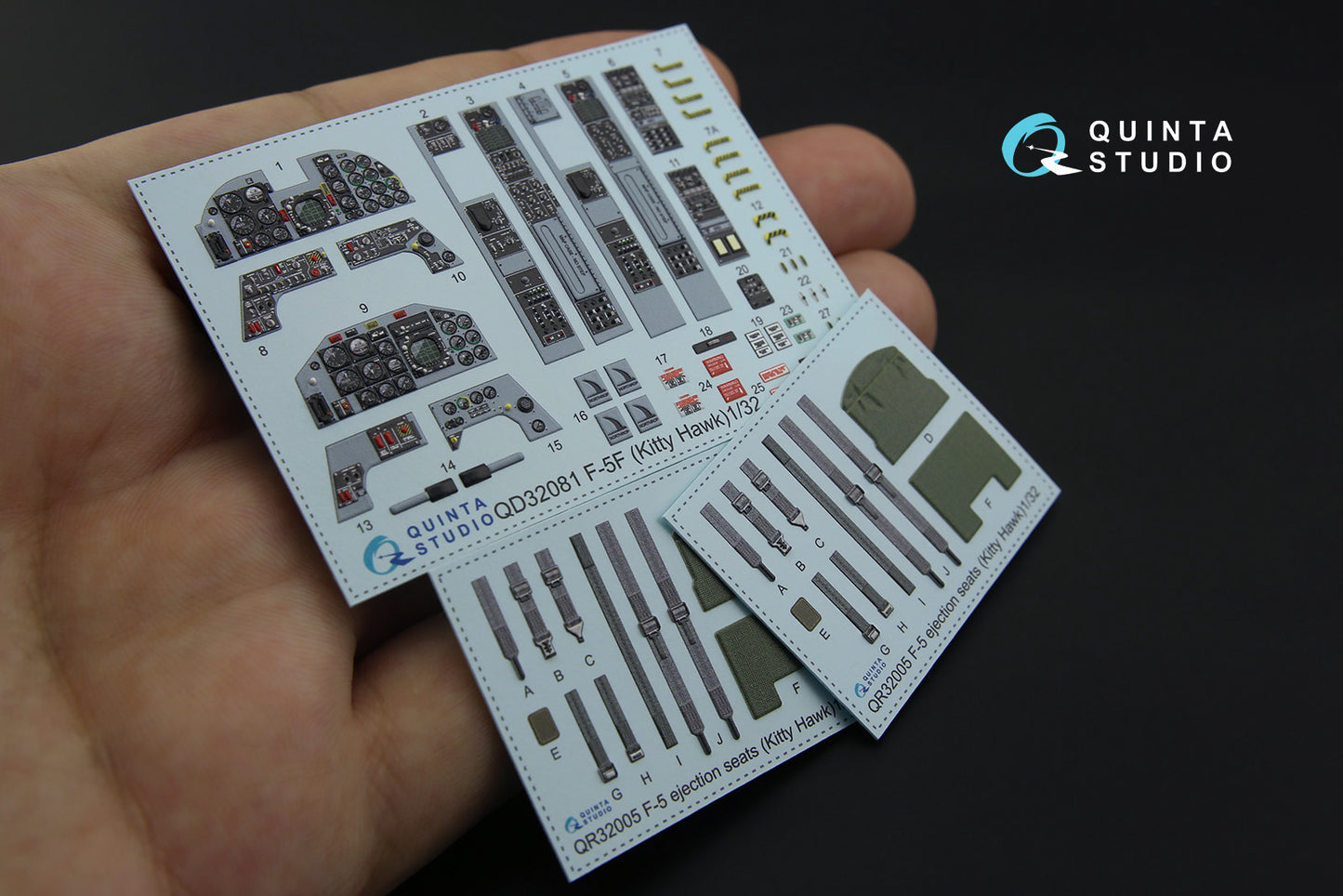 Quinta Studio QD32081 1:32 Northrop F-5F 3D-Printed Interior Decals