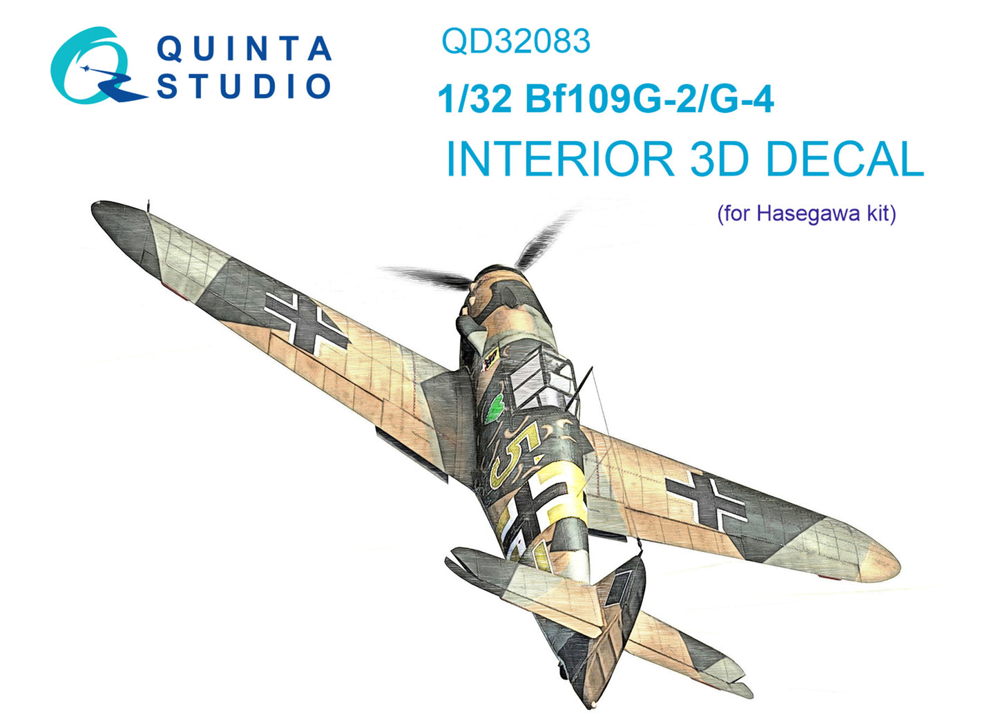 Quinta Studio QD32083 1:32 Bf-109G-2/G-4 3D Interior Decal