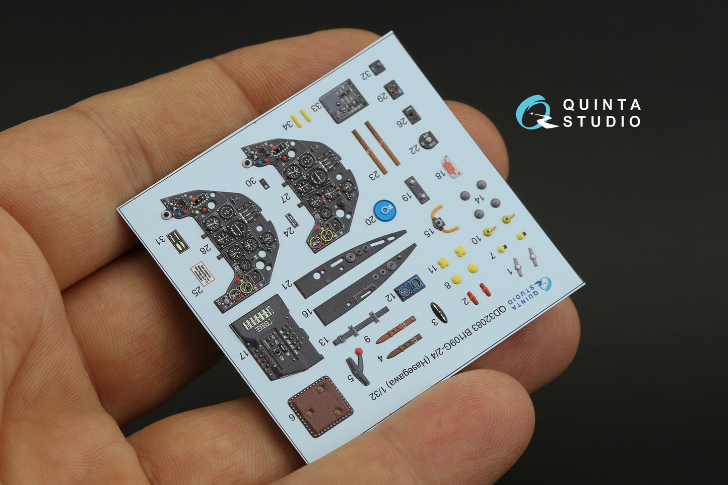 Quinta Studio QD32083 1:32 Bf-109G-2/G-4 3D Interior Decal