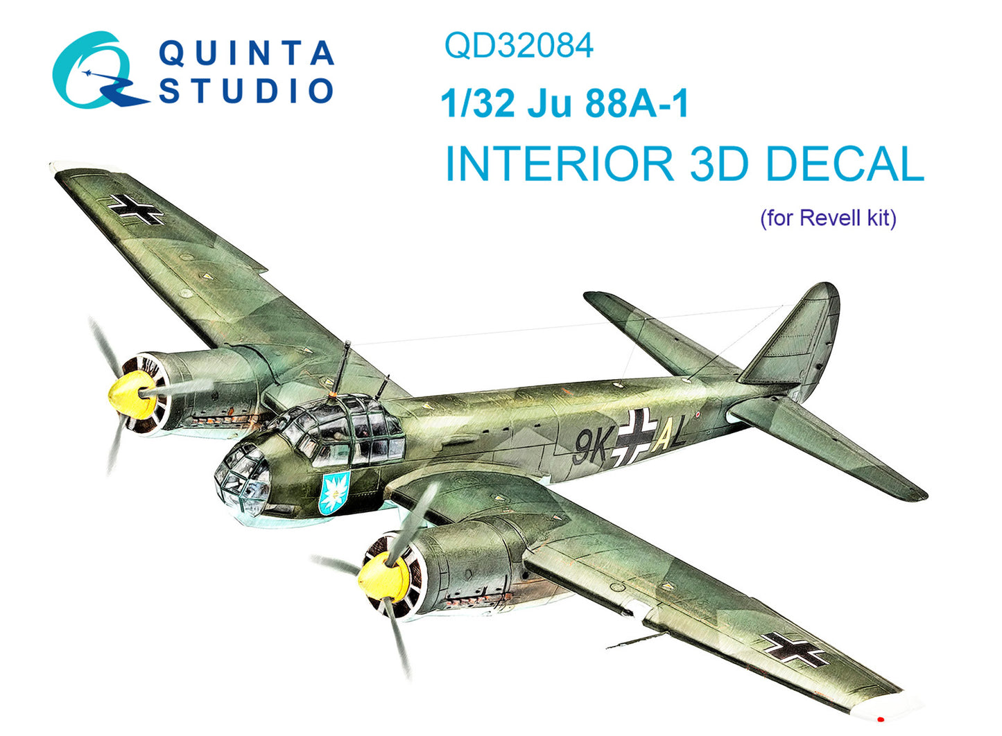 Quinta Studio QD32084 1:32 Ju-88A-1 3D Interior Decal