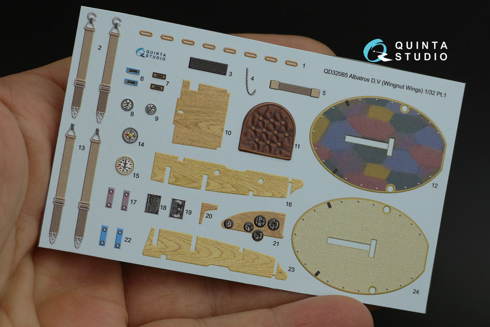 Quinta Studio QD32085 1:32 Albatros D.V 3D-Printed Interior Decals