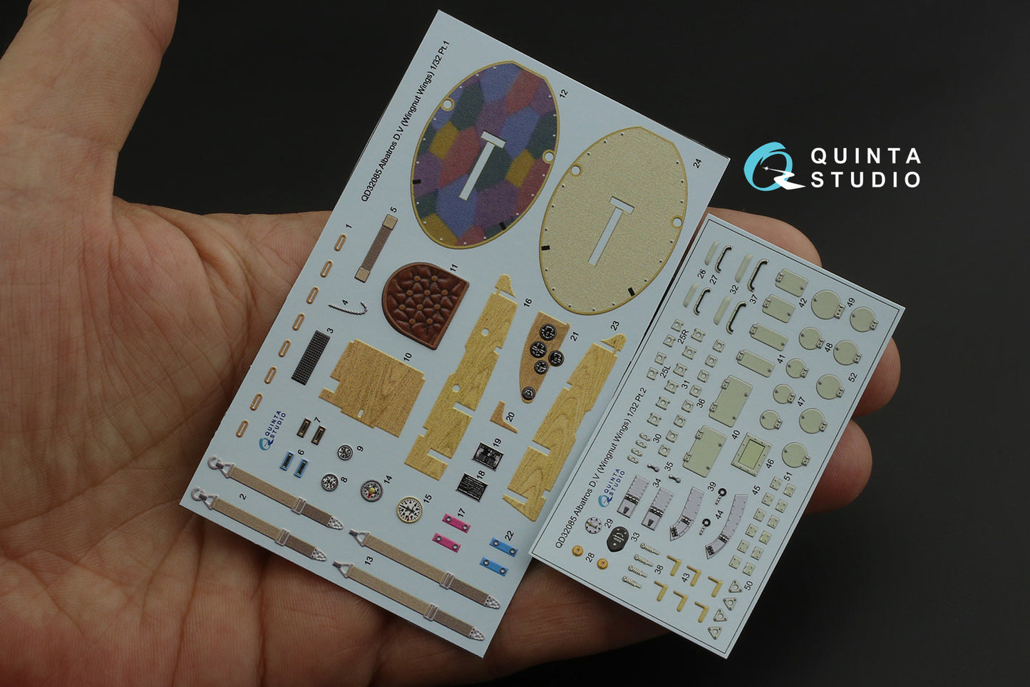 Quinta Studio QD32085 1:32 Albatros D.V 3D-Printed Interior Decals