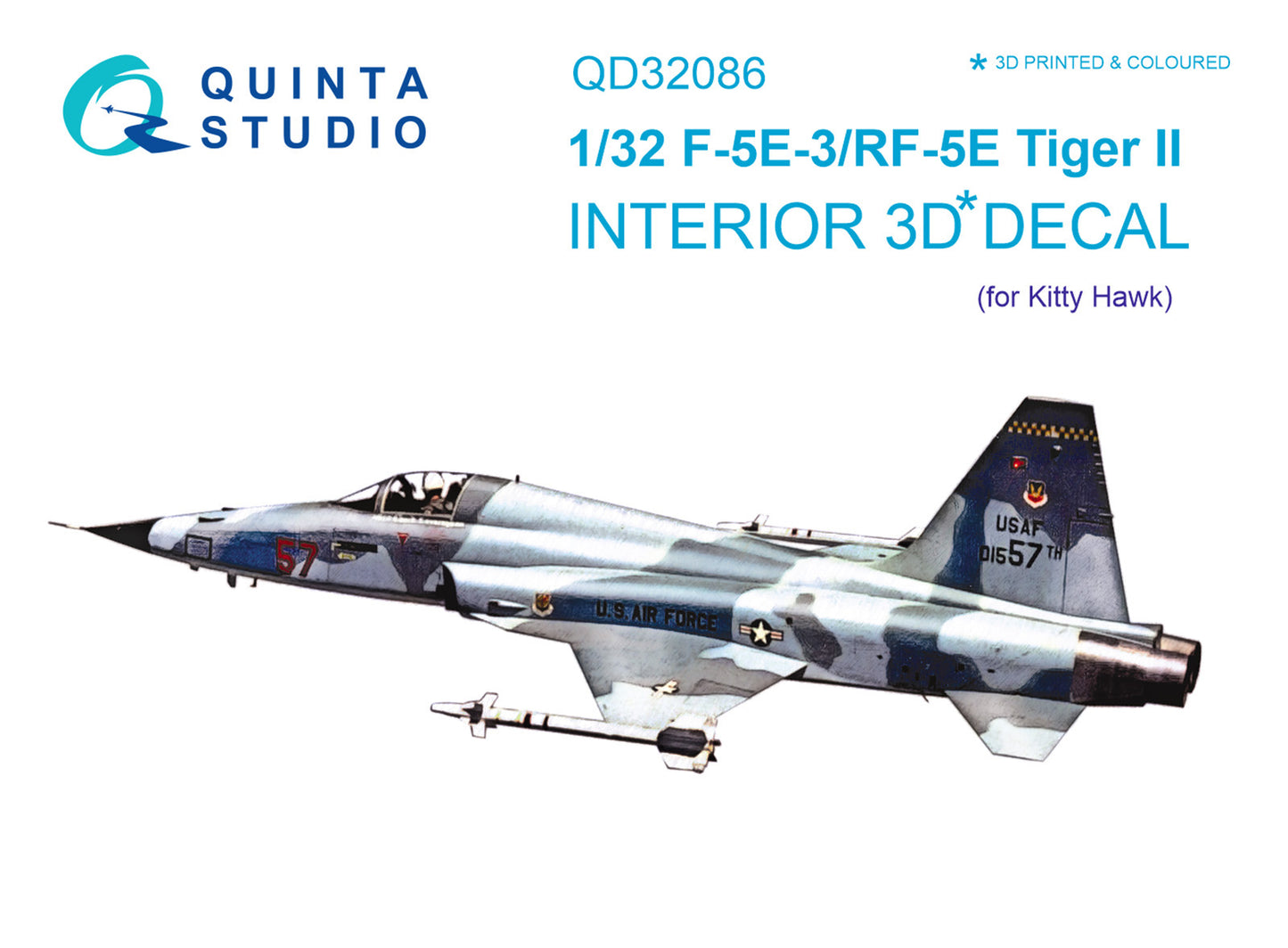 Quinta Studio QD32086 1:32 F-5E-3/RF-5E 3D Interior Decal