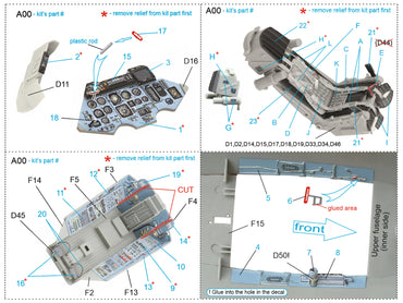 Quinta Studio QD32088 1:32 Sukhoi Su-27 3D-Printed Interior Decals