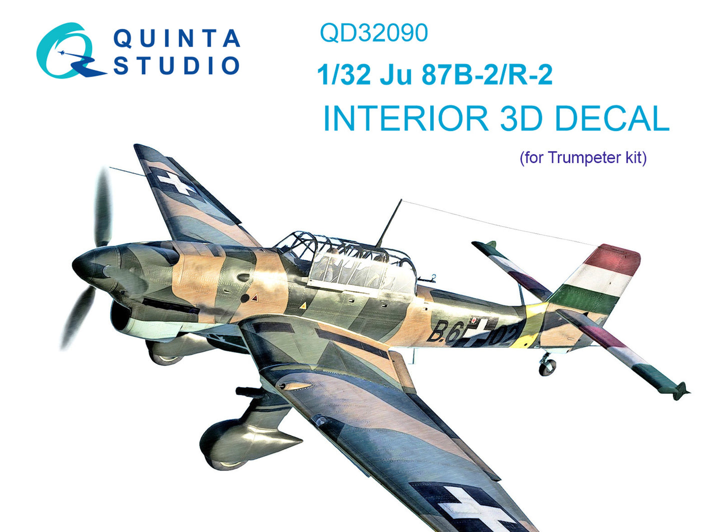 Quinta Studio QD32090 1:32 Ju-87B-2/R-2 Stuka 3D Interior Decal