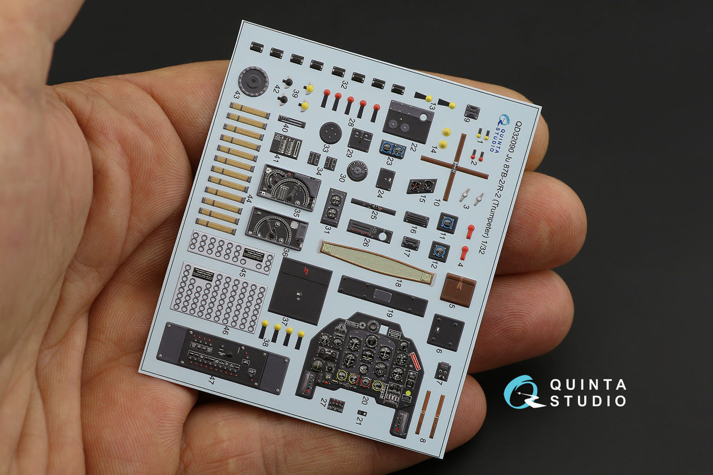 Quinta Studio QD32090 1:32 Ju-87B-2/R-2 Stuka 3D Interior Decal