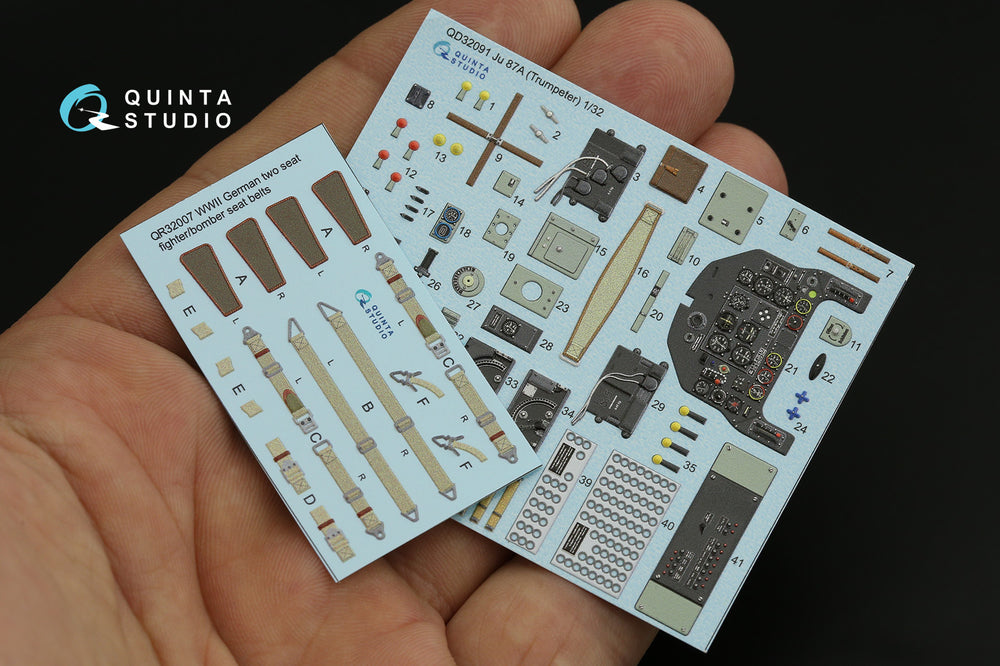 Quinta Studio QD32091 1:32 Ju-87A Stuka 3D Interior Decal