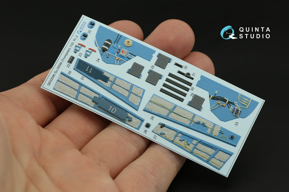 Quinta Studio QD32095 1:32 Sukhoi Su-30SM 3D-Printed Interior Decals