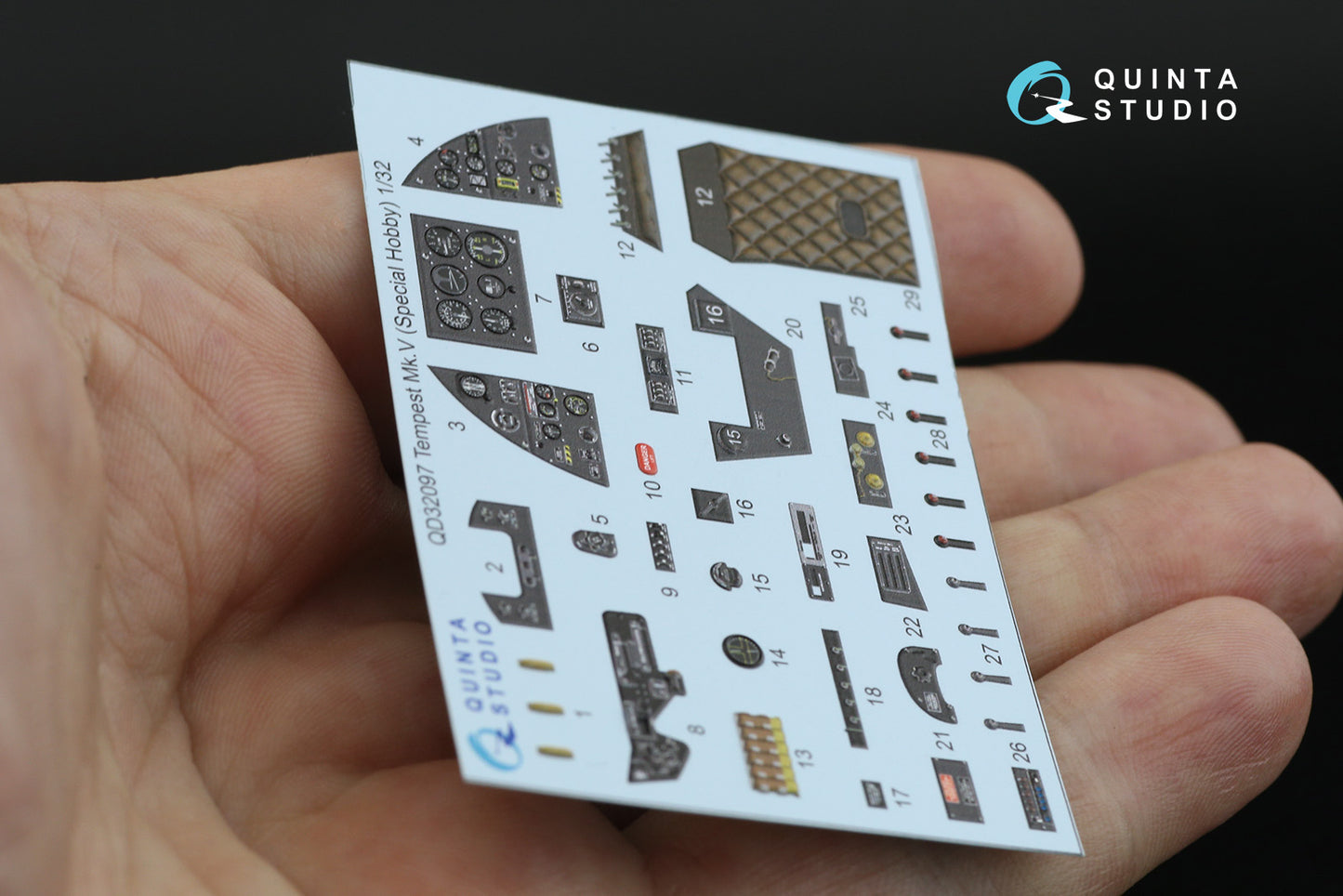 Quinta Studio QD32097 1:32 Tempest Mk.V 3D Interior Decal