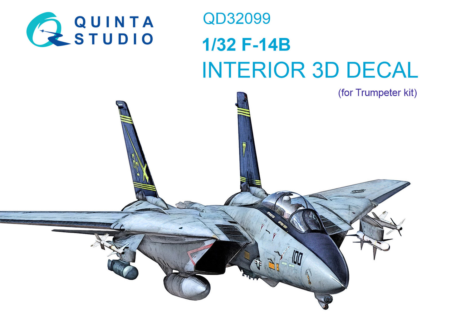 Quinta Studio QD32099 1:32 F-14B Tomcat 3D Interior Decal