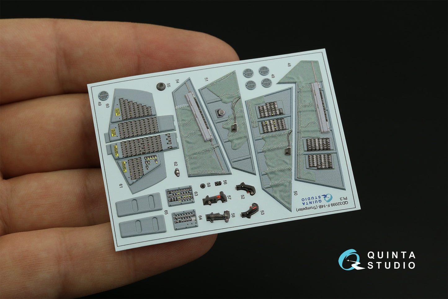 Quinta Studio QD32099 1:32 F-14B Tomcat 3D Interior Decal
