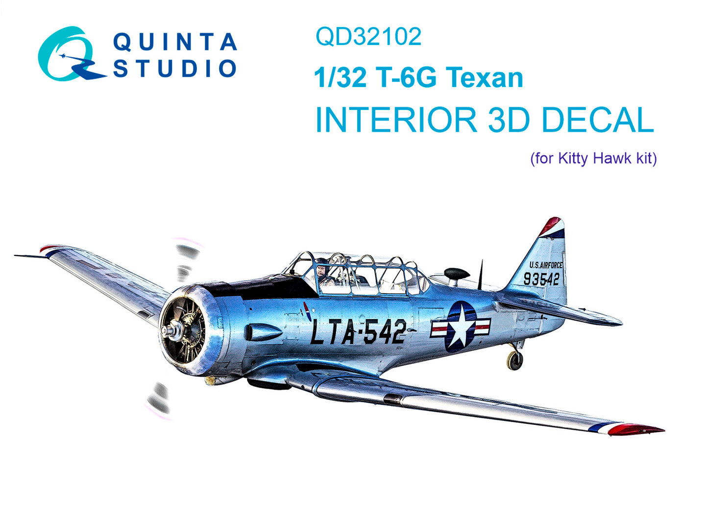 Quinta Studio QD32102 1:32 T-6 Texan 3D Interior Decal