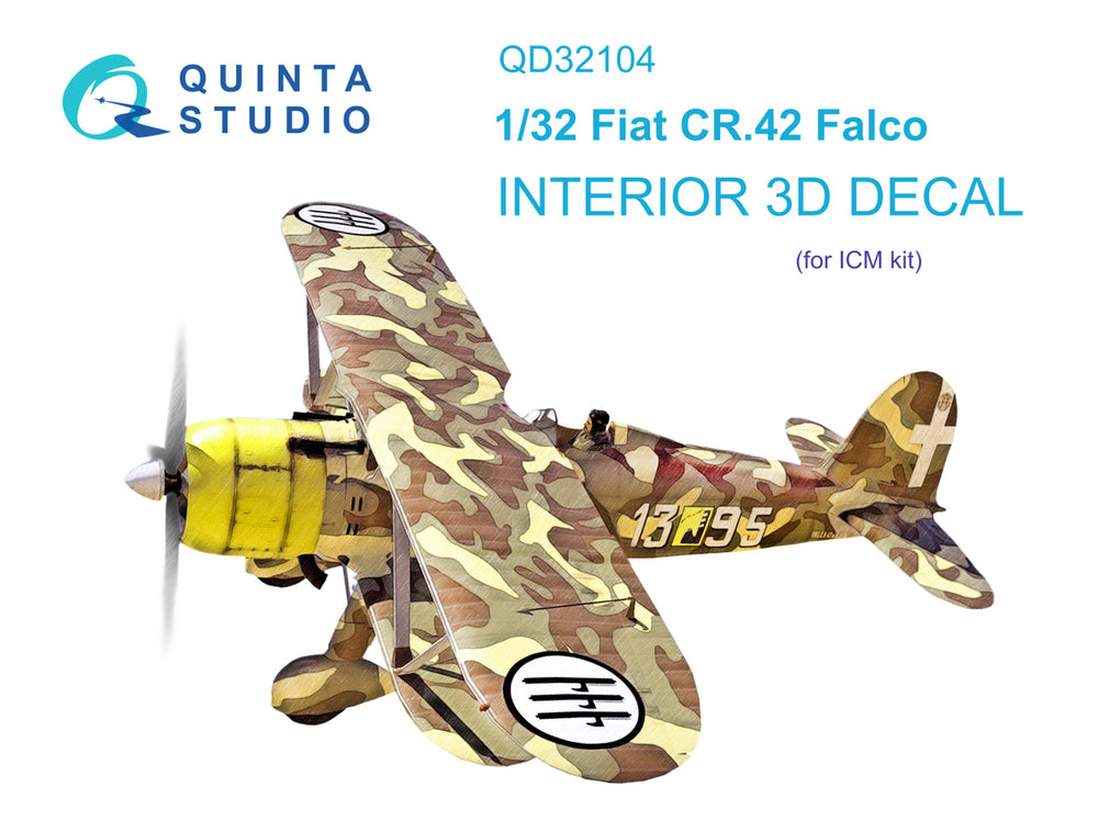 Quinta Studio QD32104 1:32 Fiat CR.42 3D-Printed Interior Decals