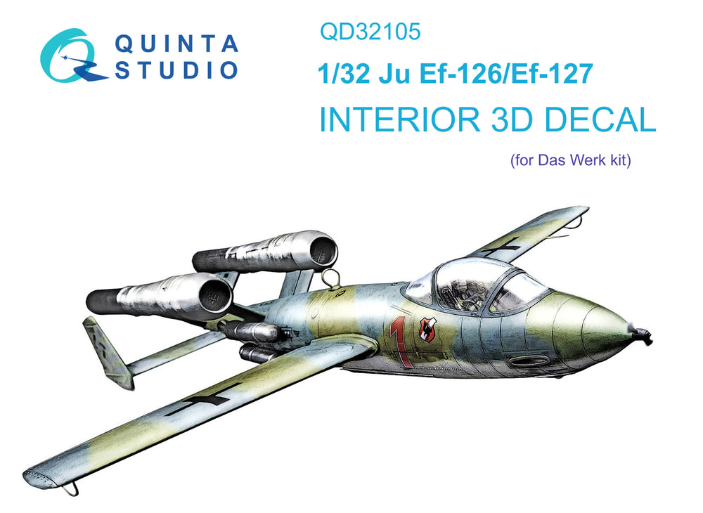 Quinta Studio QD32105 1:32 Ju EF-126/EF-127 3D Interior Decal