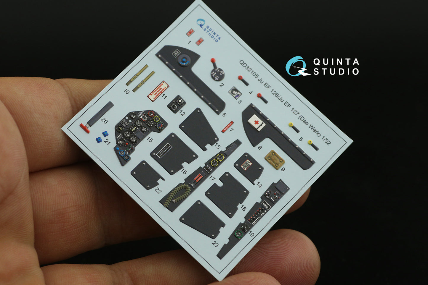 Quinta Studio QD32105 1:32 Ju EF-126/EF-127 3D Interior Decal