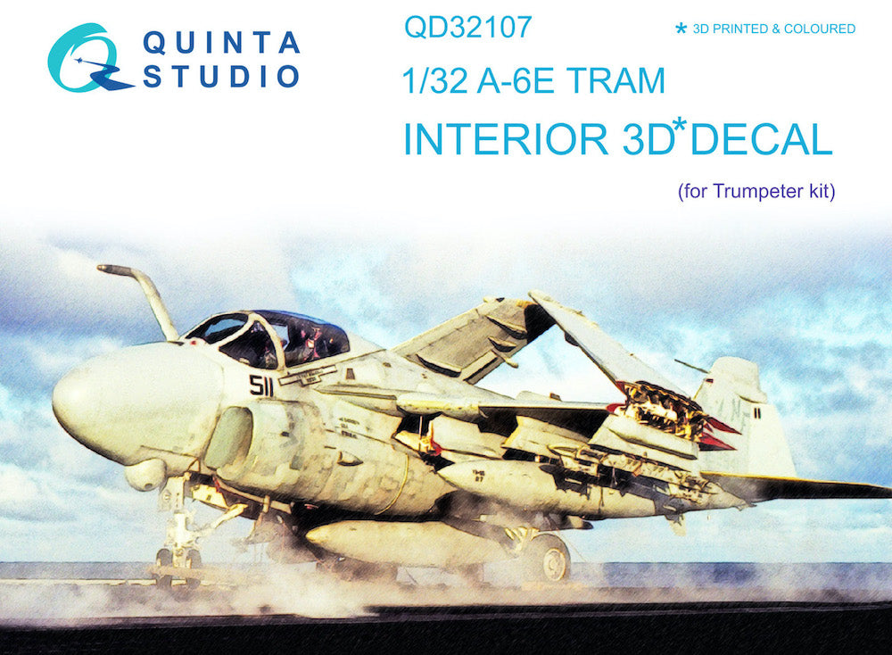 Quinta Studio QD32107 1:32 A-6E TRAM Intruder 3D Interior Decal