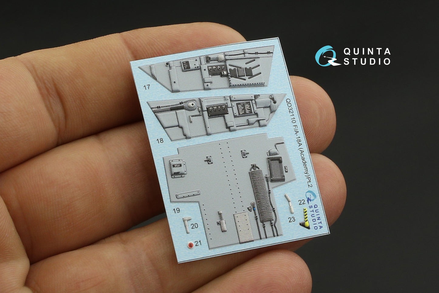 Quinta Studio QD32110 1:32 F/A-18A 3D Interior Decal