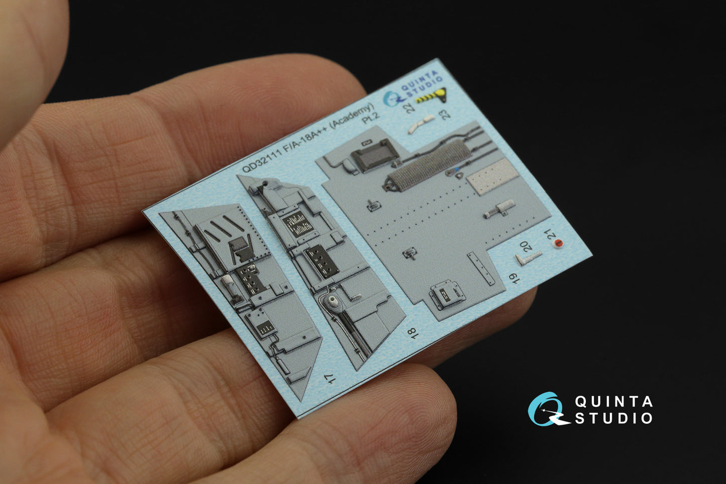 Quinta Studio QD32111 1:32 F/A-18A++ 3D Interior Decal