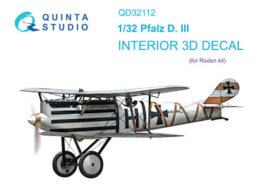 Quinta Studio QD32112 1:32 Pfalz D.III 3D-Printed Interior Decals