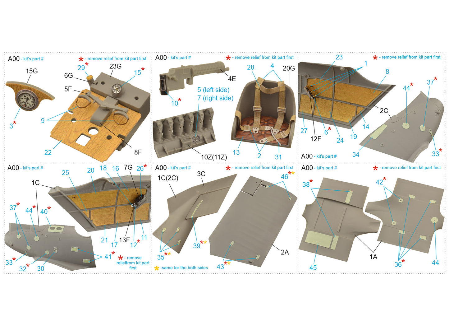 Quinta Studio QD32112 1:32 Pfalz D.III 3D-Printed Interior Decals