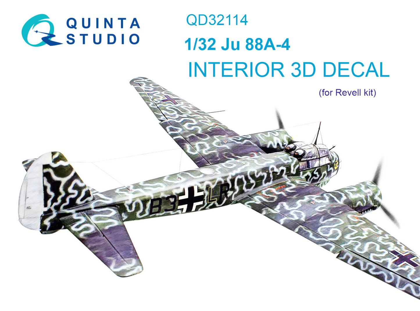 Quinta Studio QD32114 1:32 Ju-88A-4 3D Interior Decal