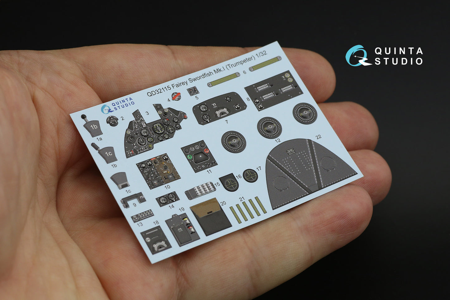 Quinta Studio QD32115 1:32 Swordfish Mk.I 3D Interior Decal