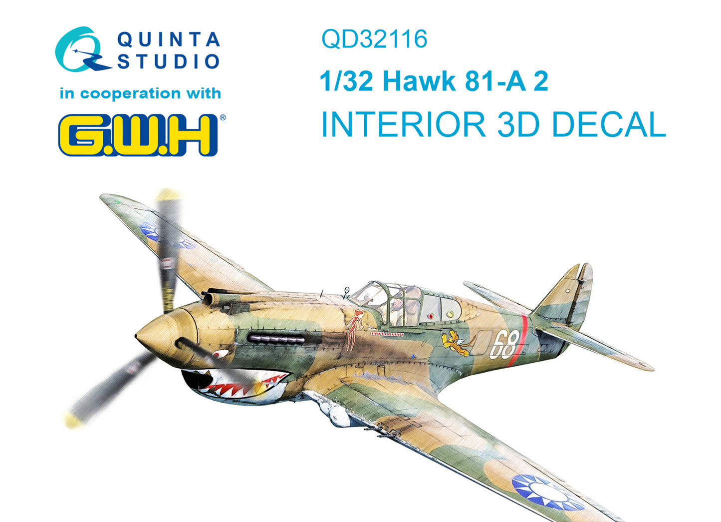 Quinta Studio QD32116 1:32 Hawk 81-A2 3D Interior Decal