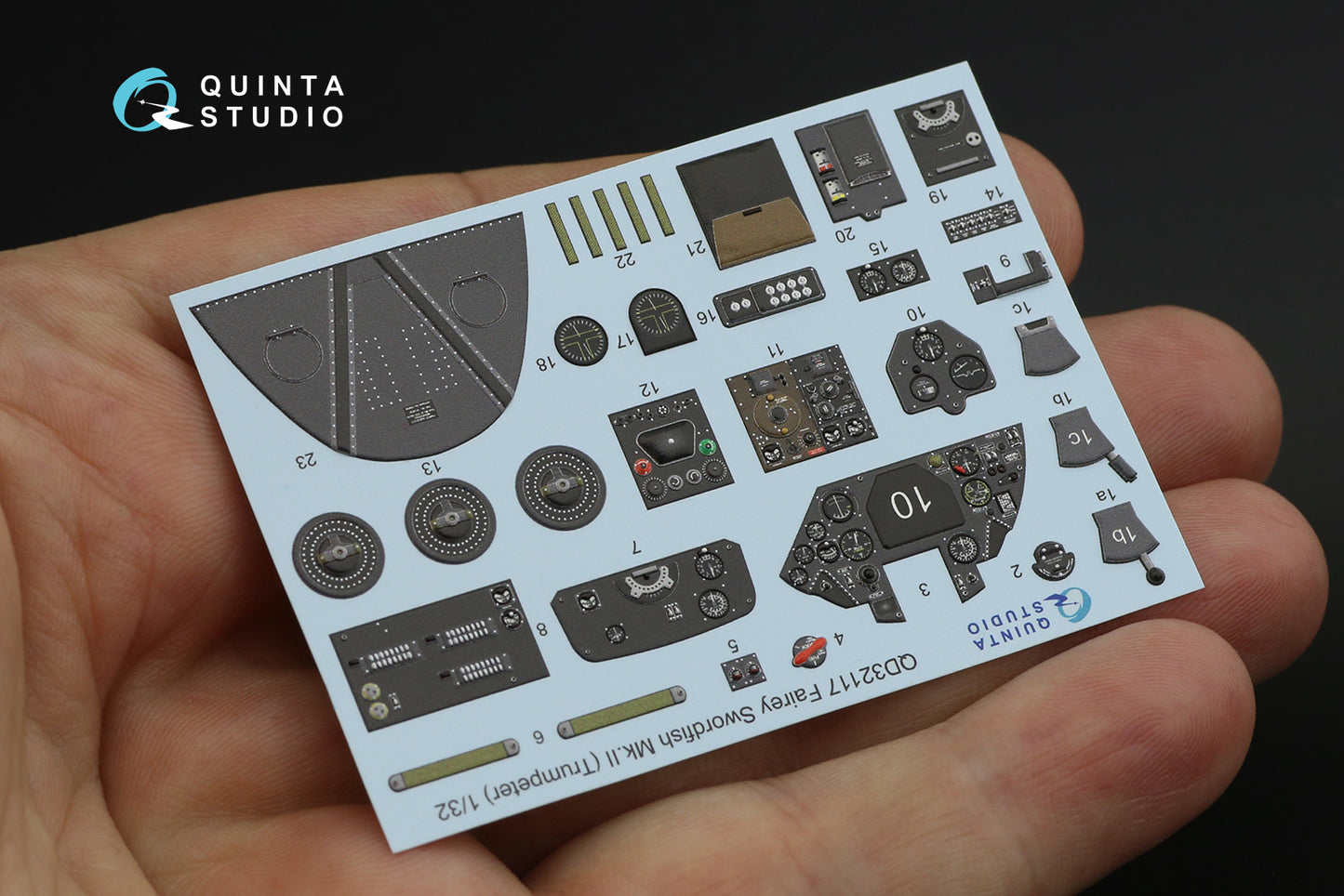 Quinta Studio QD32117 1:32 Swordfish Mk.II 3D Interior Decal