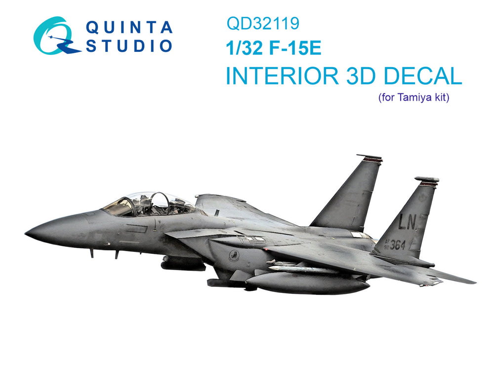 Quinta Studio QD32119 1:32 F-15E Eagle 3D Interior Decal