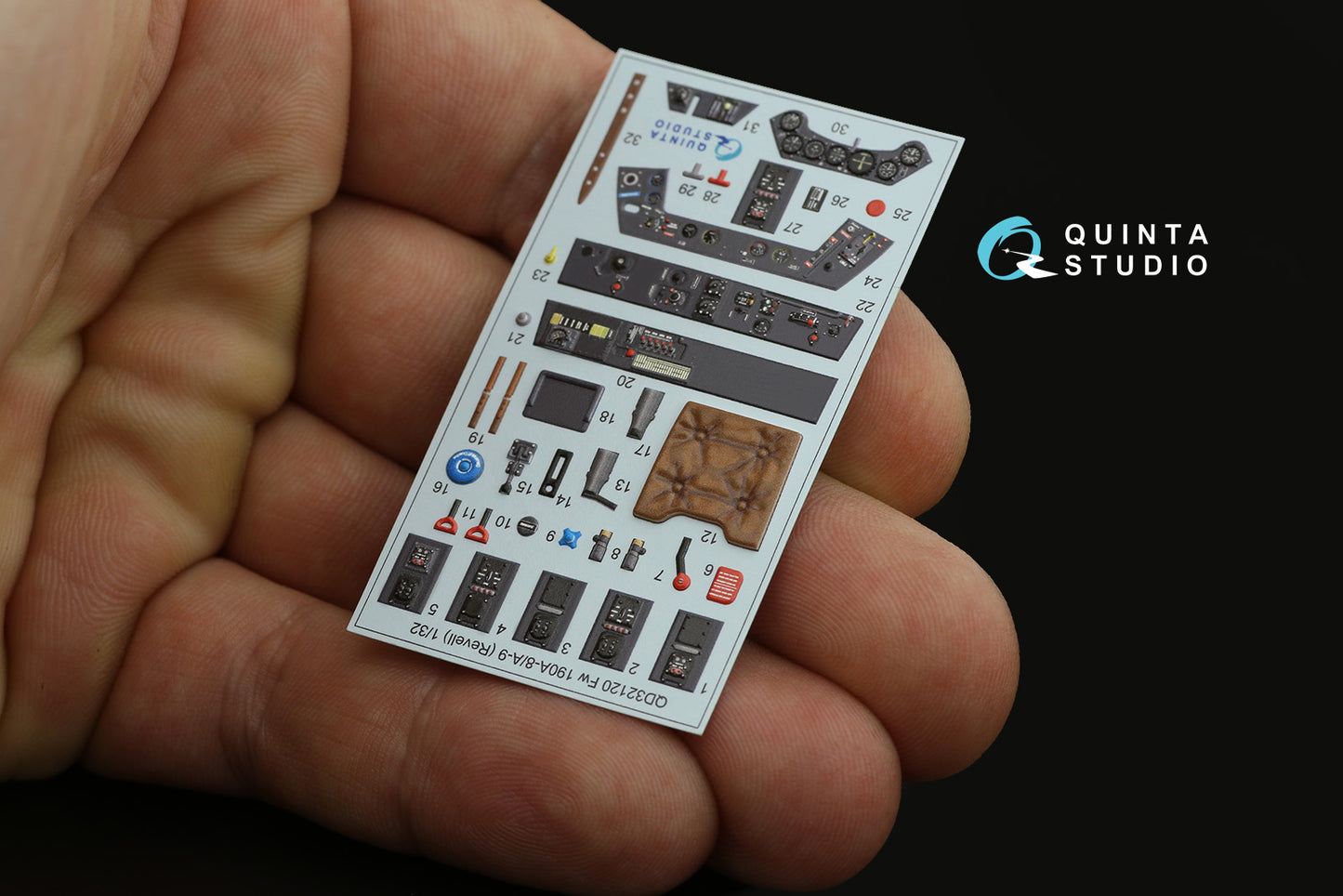 Quinta Studio QD32120 1:32 Fw-190A-8/A-9 3D Interior Decal