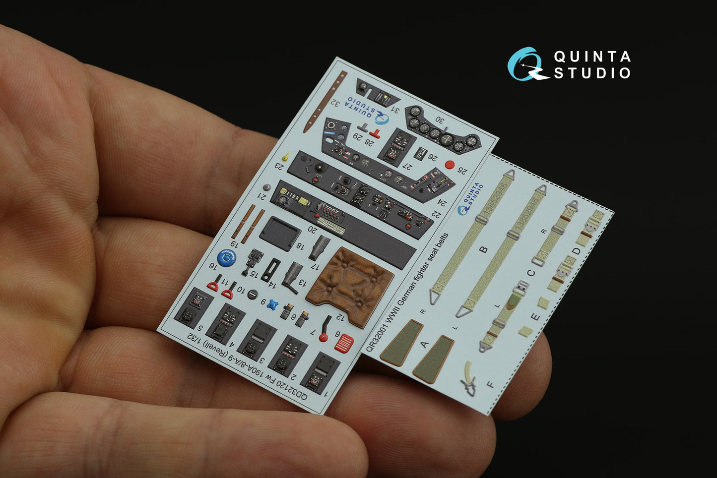 Quinta Studio QD32120 1:32 Fw-190A-8/A-9 3D Interior Decal