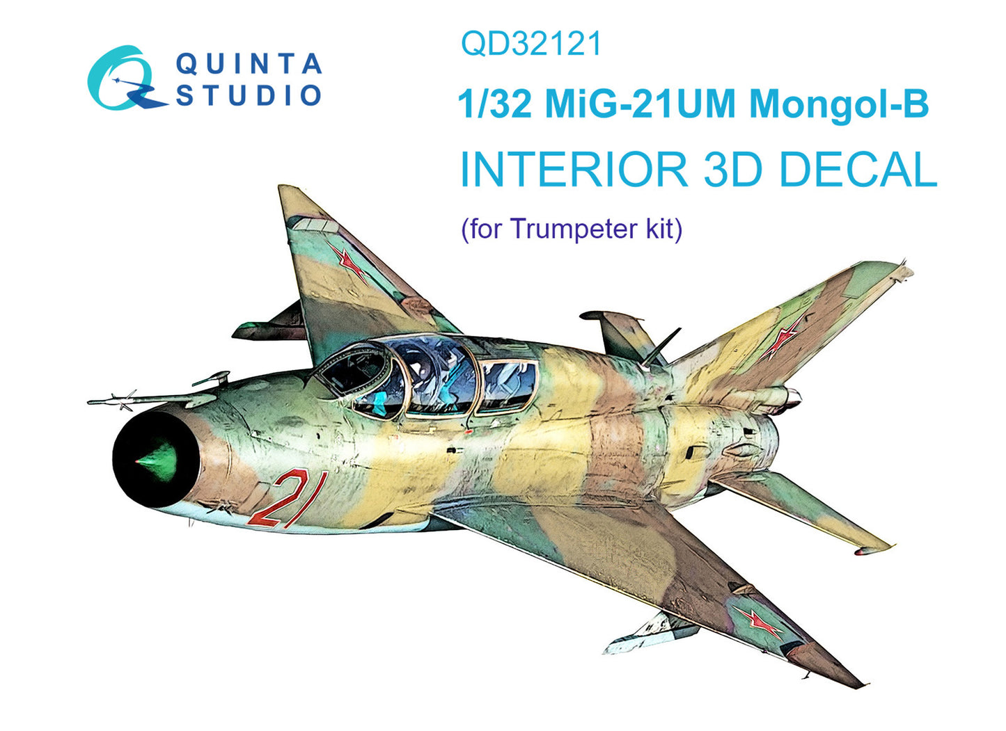 Quinta Studio QD32121 1:32 MiG-21UM 3D Interior Decal