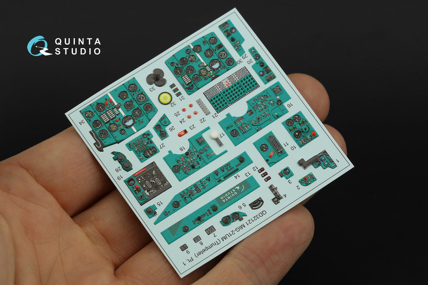 Quinta Studio QD32121 1:32 MiG-21UM 3D Interior Decal