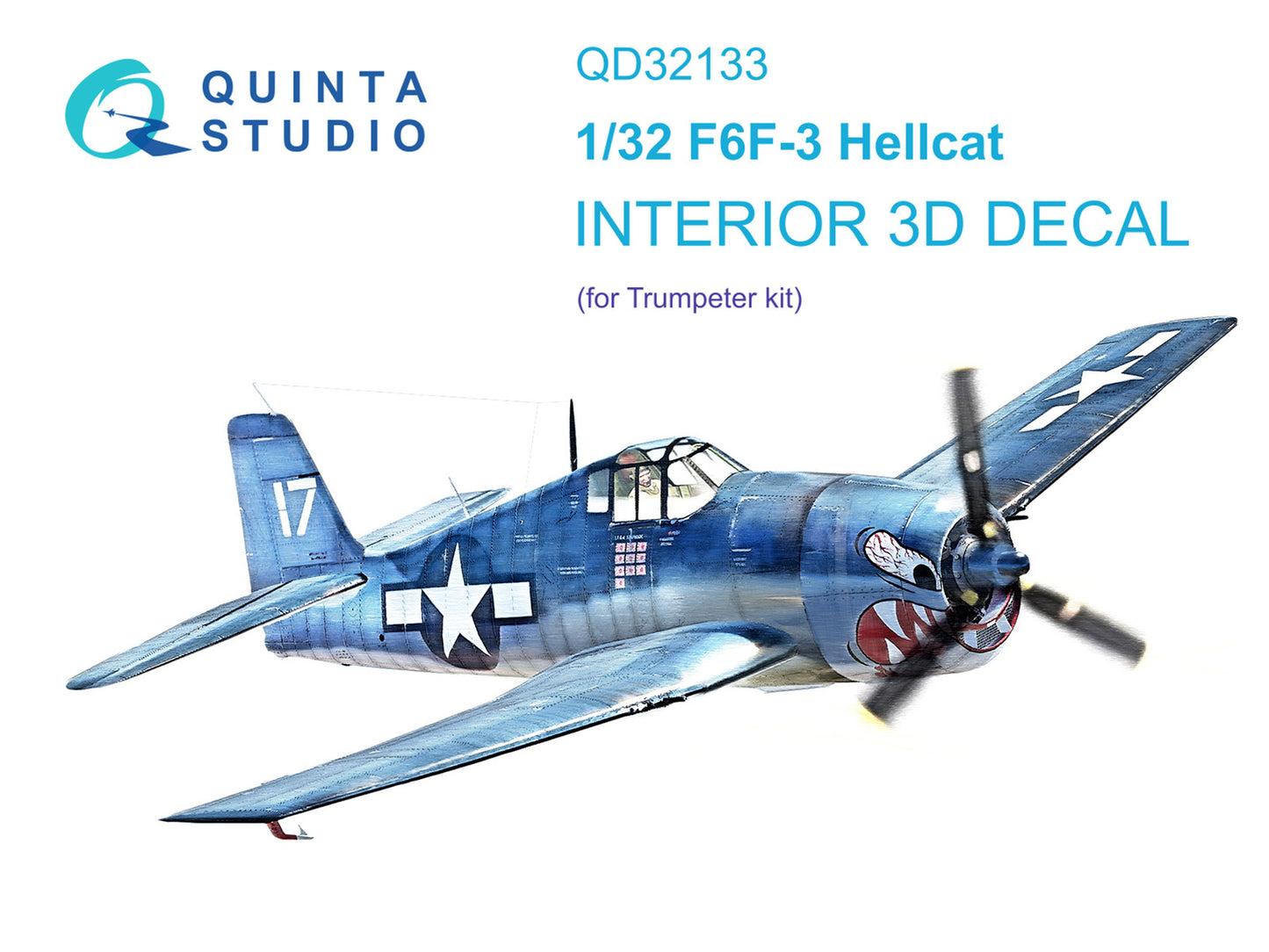 Quinta Studio QD32133 1:32 F6F-3 Hellcat 3D Interior Decal