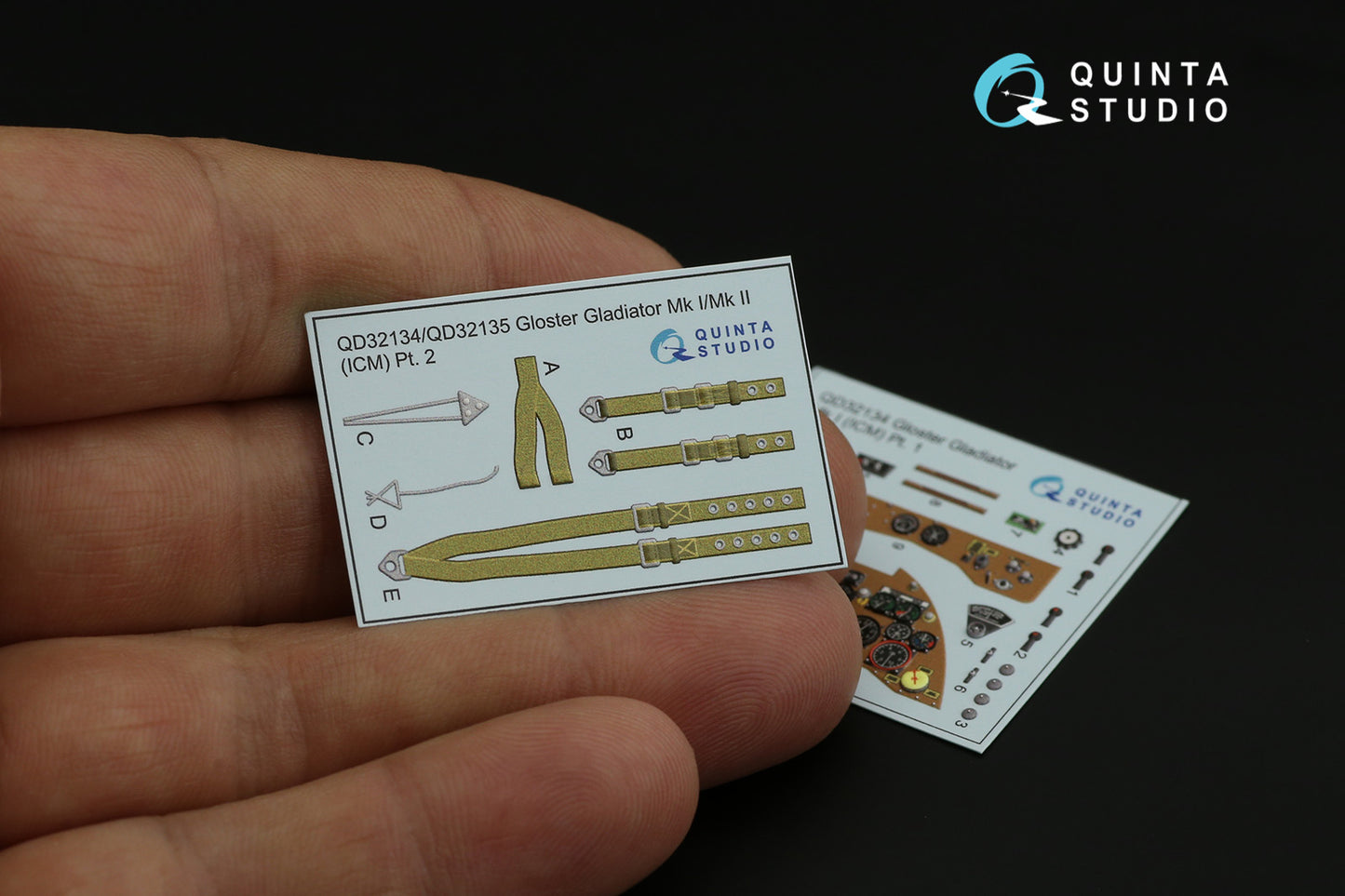 Quinta Studio QD32134 1:32 Gloster Gladiator Mk.I 3D Interior Decal